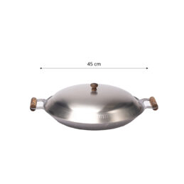 GrillSymbol Cataplana pande WP-450 CAT inox, ø 45 cm