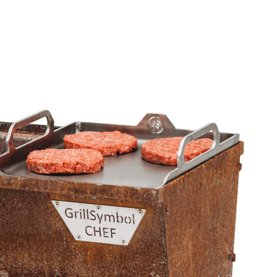 GrillSymbol burgerpresse og plancha set