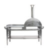 GrillSymbol pizzaovn med stor bord Pizzo-XL-set-inox